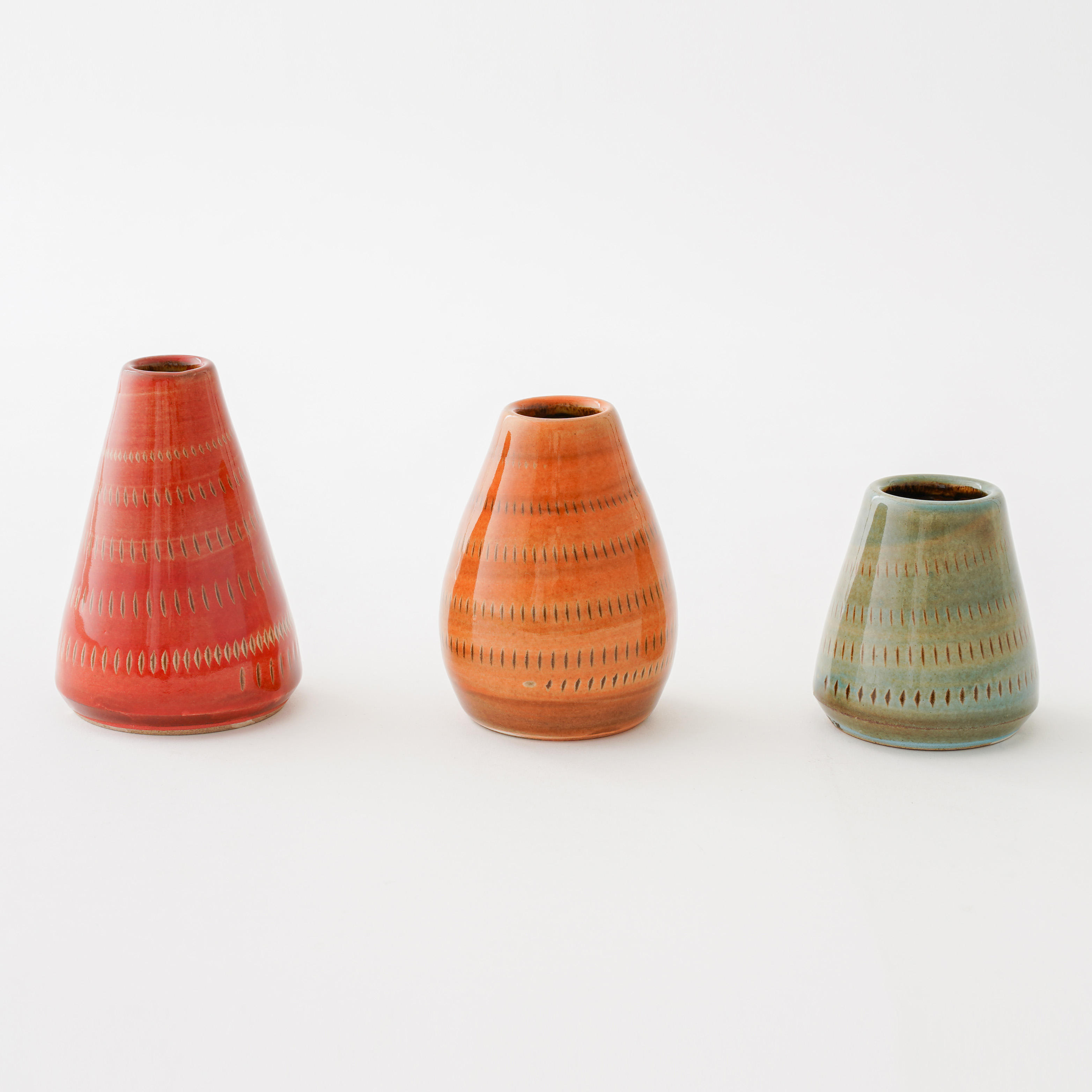 【完売カラー／美品】 人気DOMANI 花器 オレンジ×チャコールグレー 完売カラー／美品】 人気DOMANI 花器 オレンジ×チャコールグレー