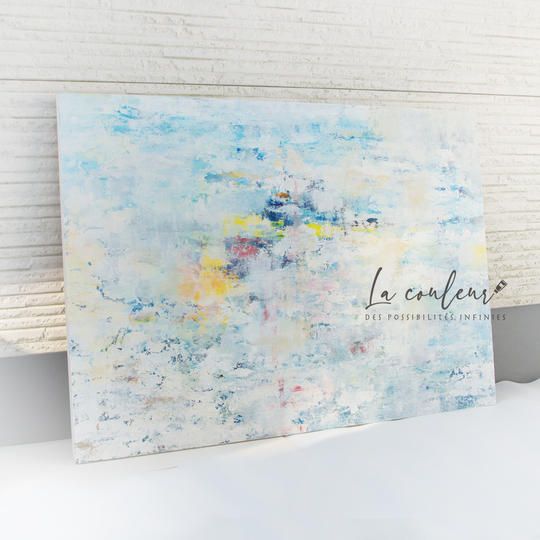 《原画》抽象画_白の花束