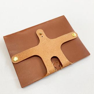 A4メモウォレット 　キャメル