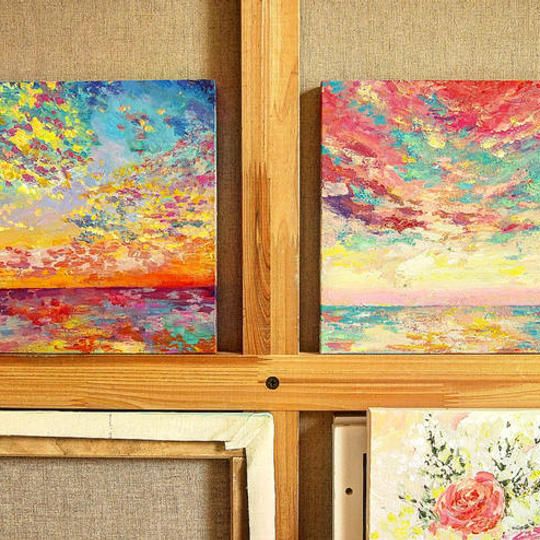 【ご好評につき追加】オーダーメイド原画　22.5cm×22.5cm	