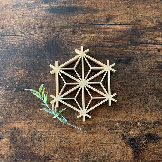 コースターやオーナメントに。【Asanoha Mark1枚 & 店舗で使える20%offクーポン】