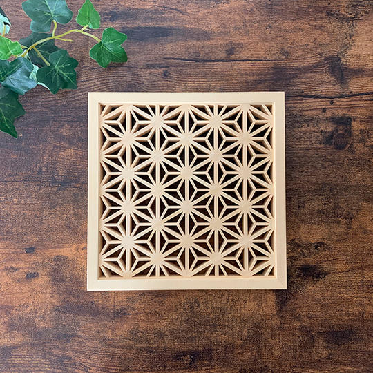 「和」にこだわらずに使ってほしい。【ウォールデコ -麻の葉-】