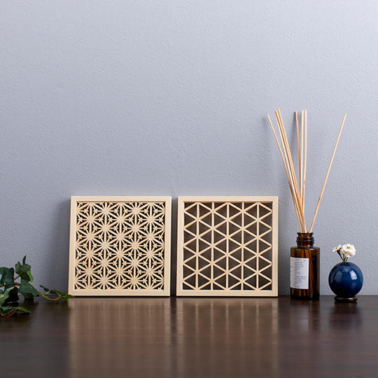 Creema SPRINGS限定セット　【ウォールデコ-無地&ツノ麻の葉セット】