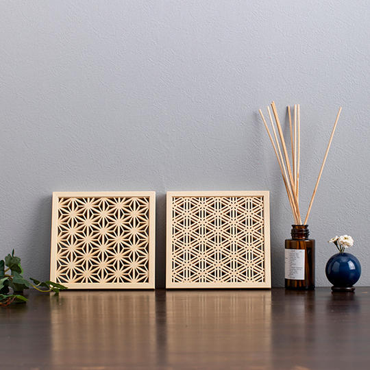 Creema SPRINGS限定セット　【ウォールデコ-麻の葉&胡麻柄セット】