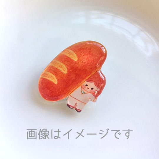 ゆるたべもの似顔絵制作・ブローチ・SNSアイコンデータ