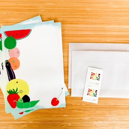 旬を告げる青果たち　レターセット
