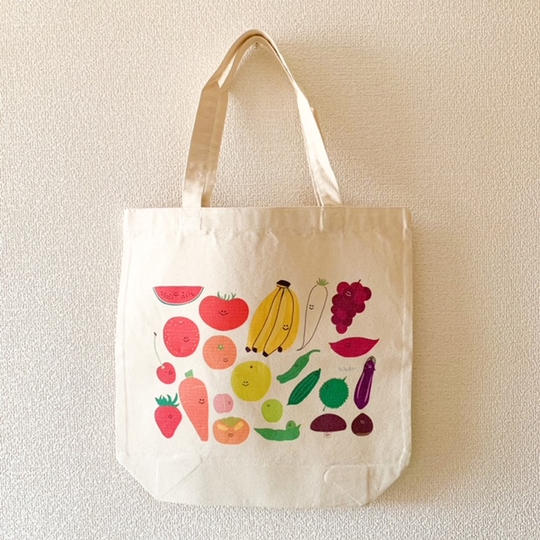 旬を告げる青果たち　トートバッグ