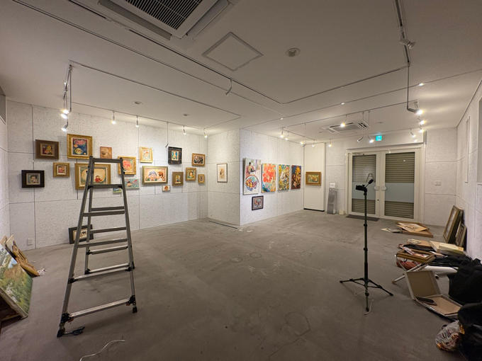 東京千駄木のホワイトギャラリーで個展準備〜！！！
