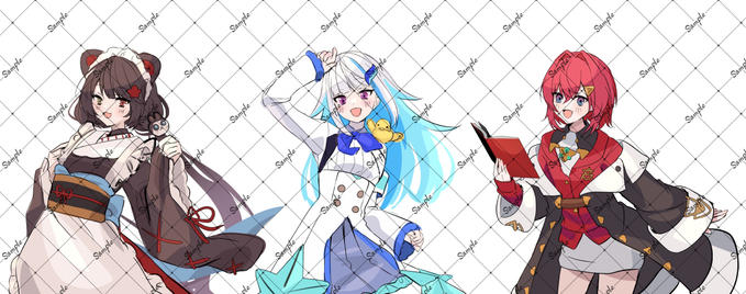 25/12/28①クラウドファンディング達成の御礼／通常衣装ラフのご共有